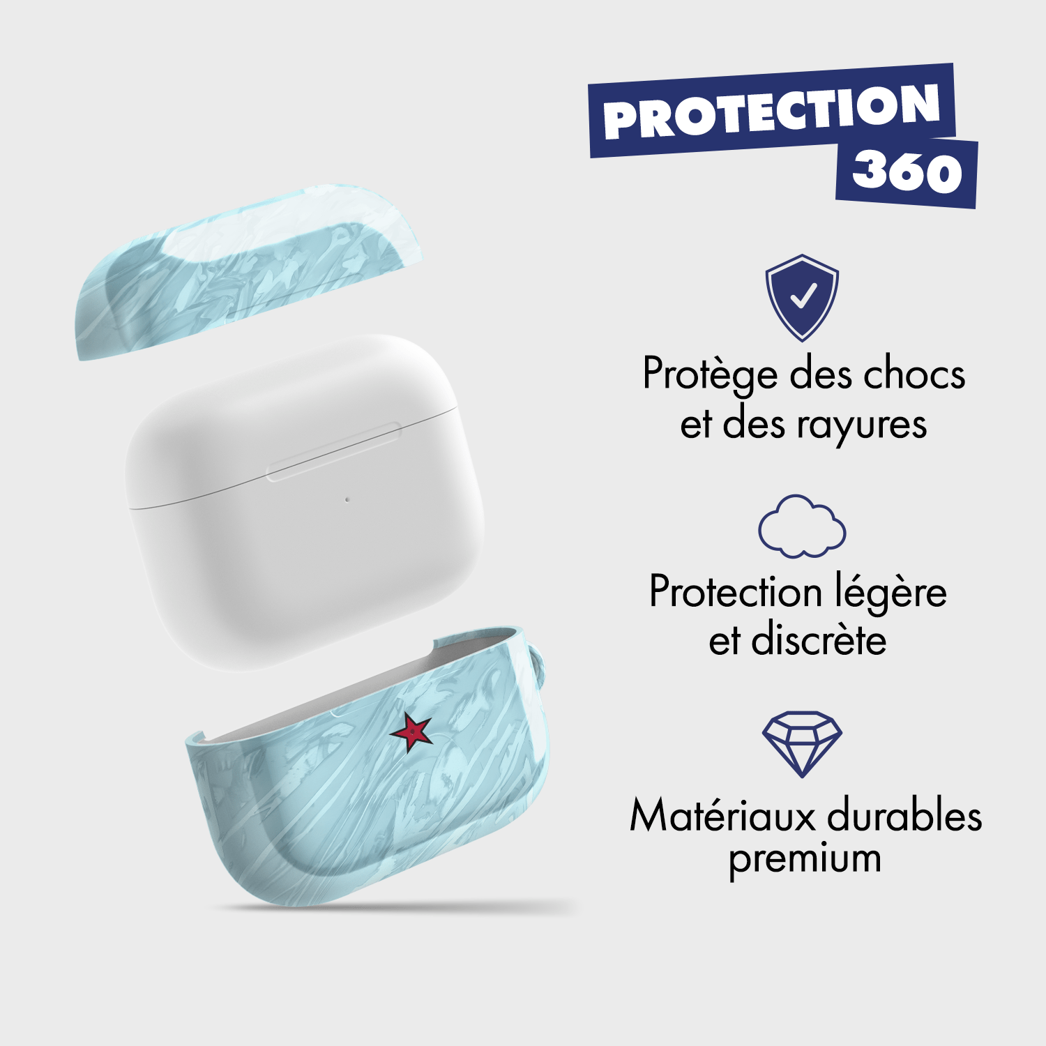 Coque pour AirPods & Samsung buds football AC Milan