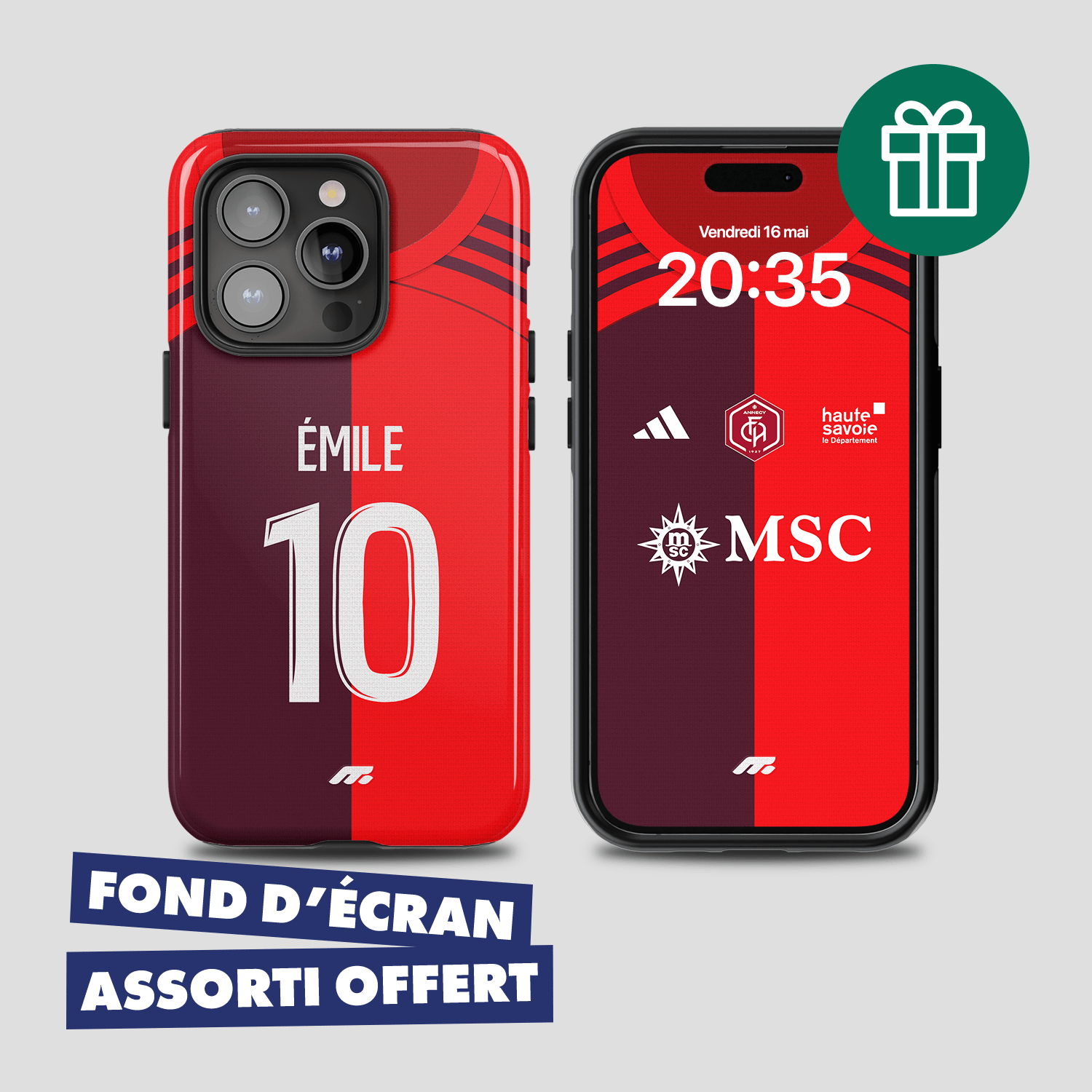 Coque de téléphone ANNECY personnalisable pour téléphone