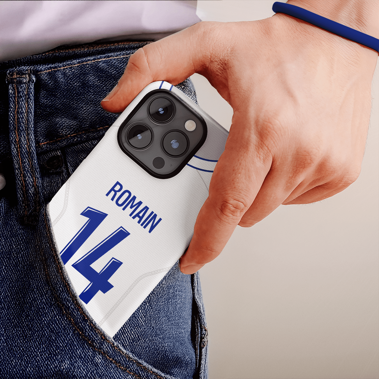 Coque de téléphone AJ Auxerre personnalisable pour téléphone