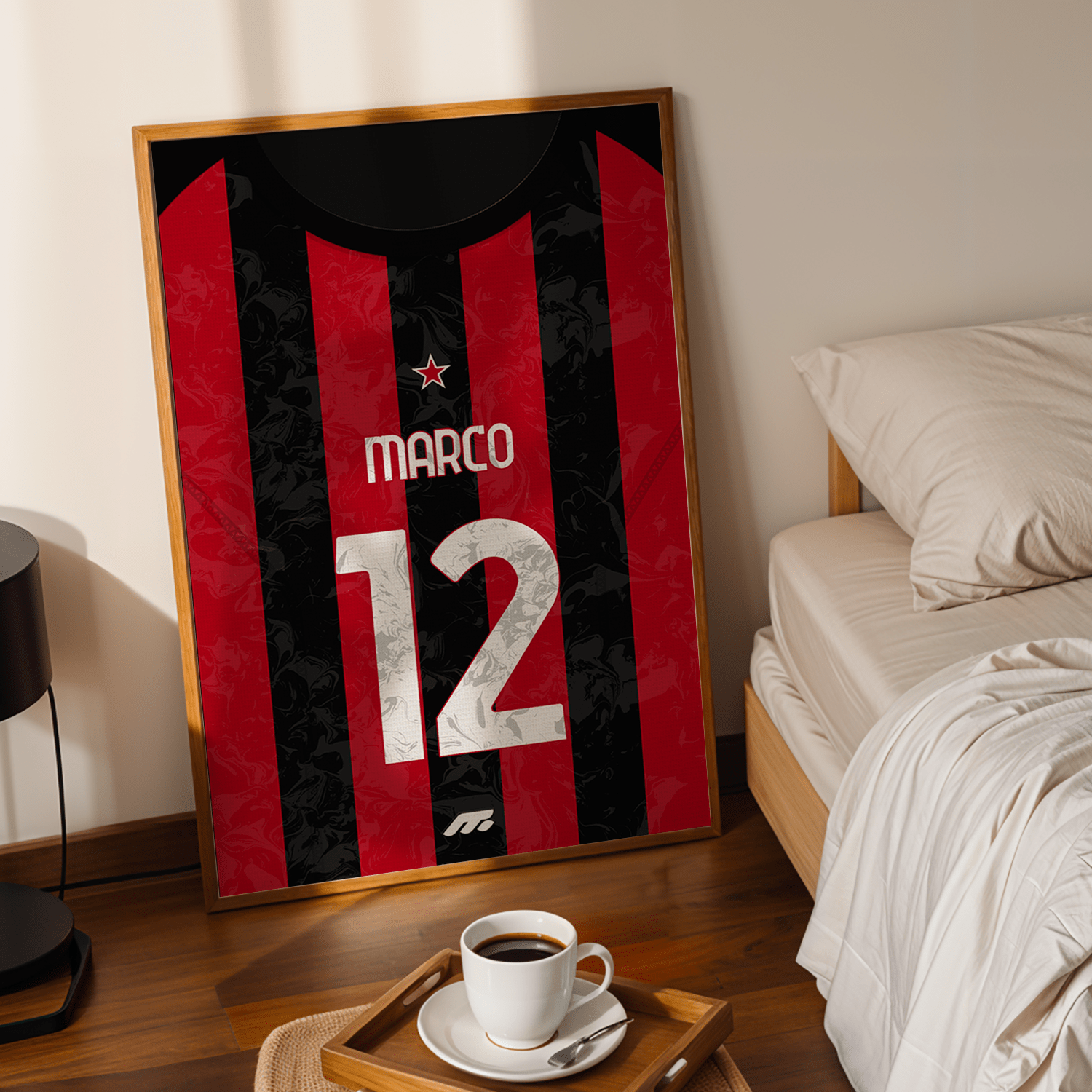 Affiche AC Milano football personnalisable à imprimer