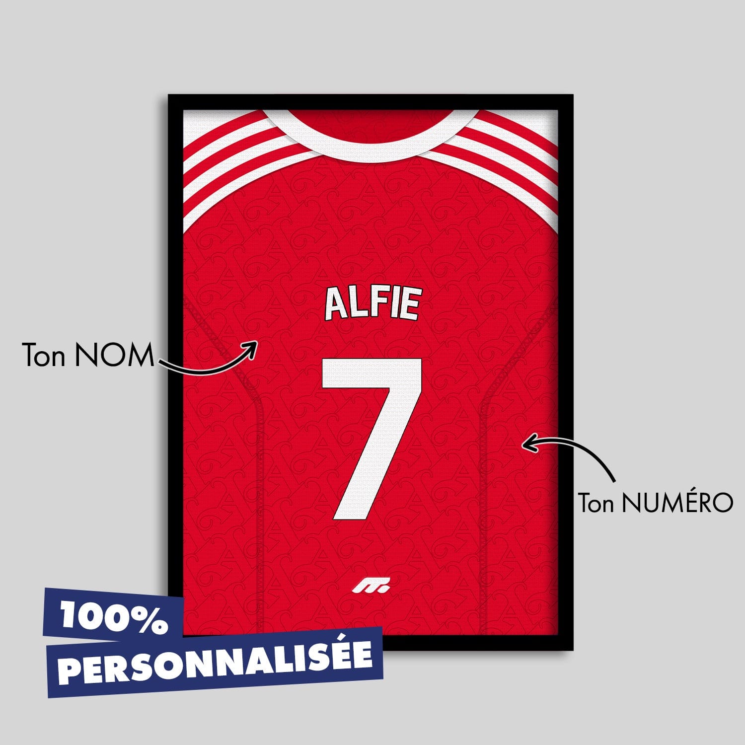Affiche Arsenal FC football personnalisable à imprimer