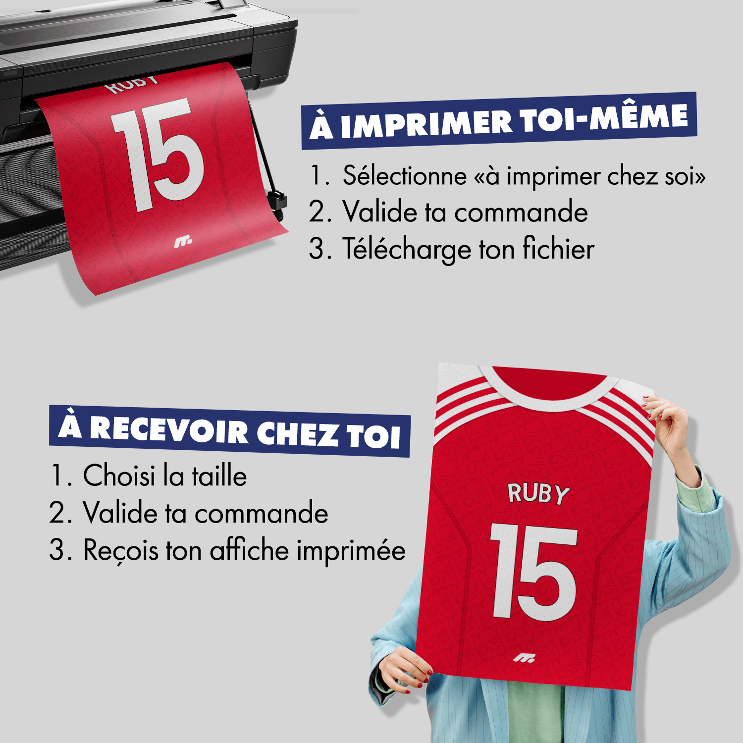Affiche Arsenal FC football personnalisable à imprimer