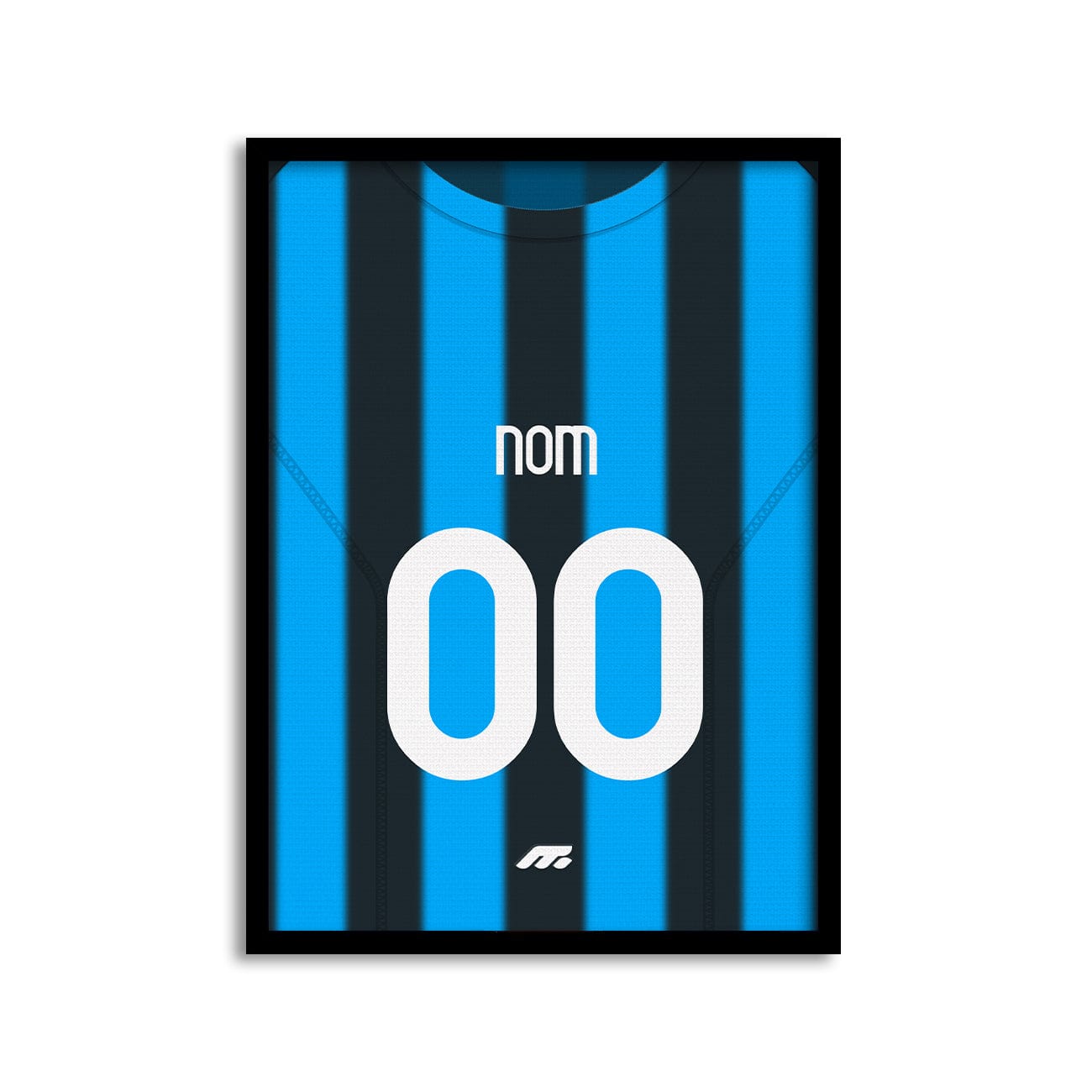 Affiche Atalanta football personnalisable à imprimer