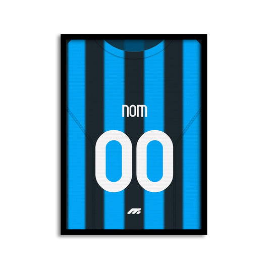 Affiche Atalanta football personnalisable à imprimer