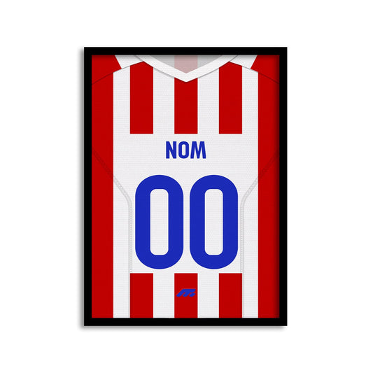 Affiche Atletico Madrid football personnalisable à imprimer