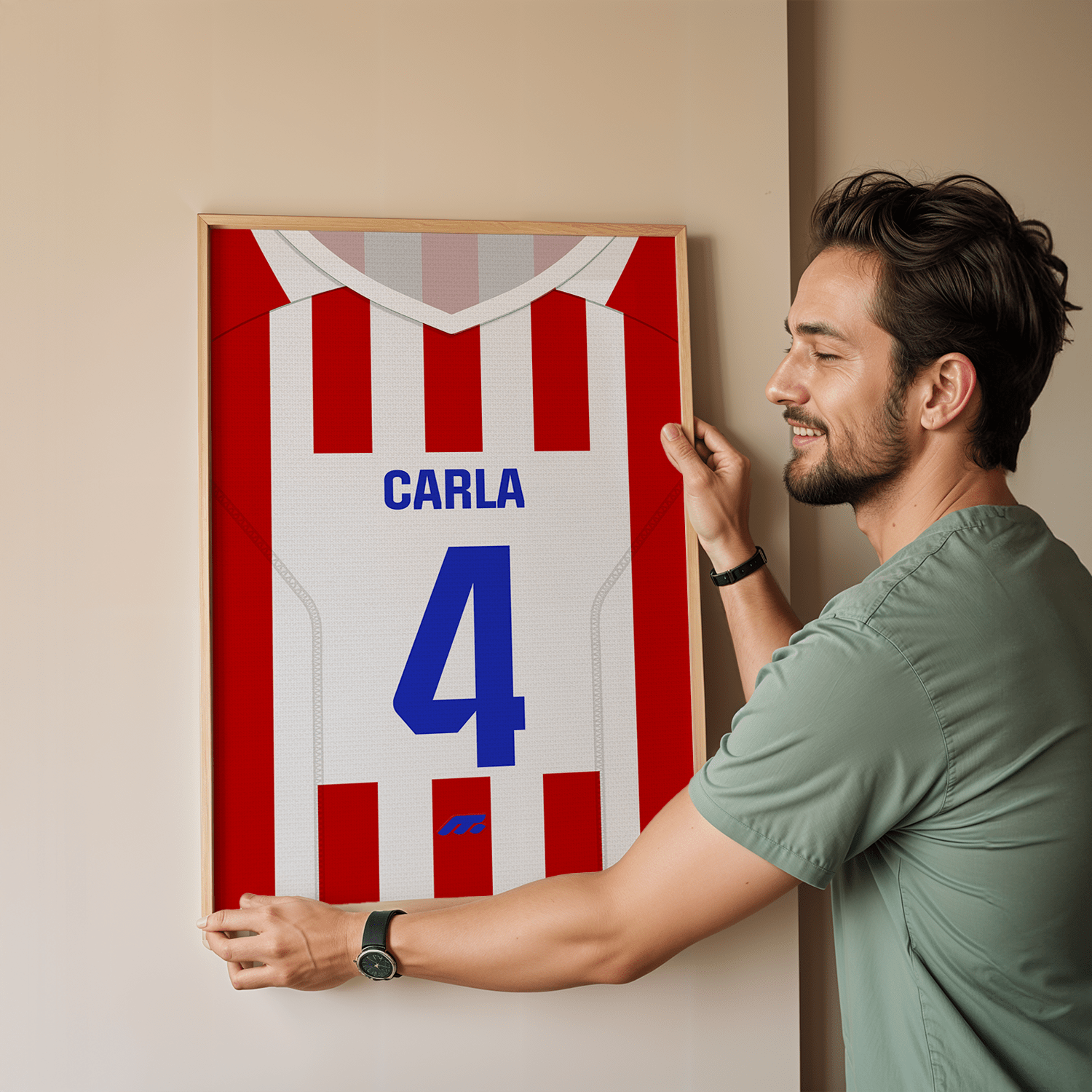 Affiche Atletico Madrid football personnalisable à imprimer