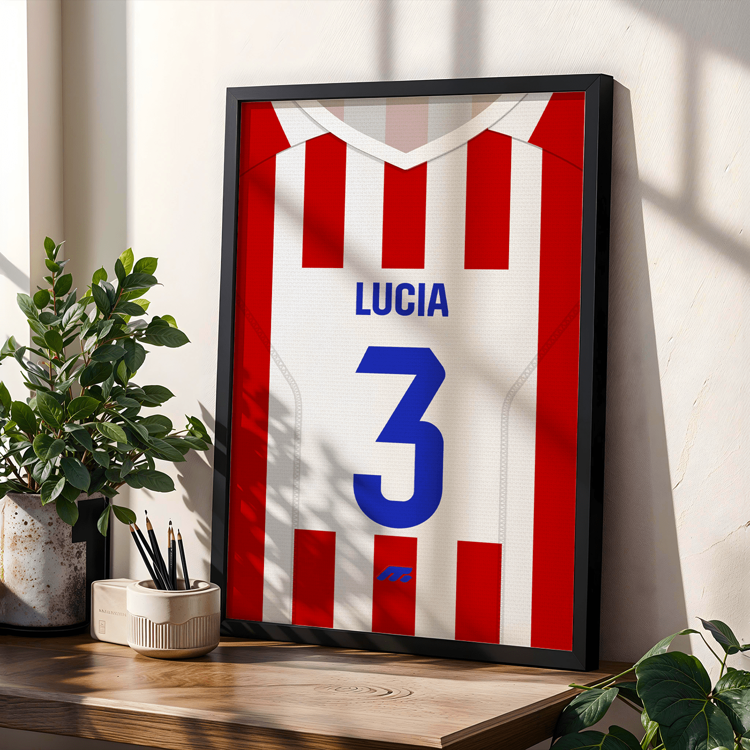 Affiche Atletico Madrid football personnalisable à imprimer