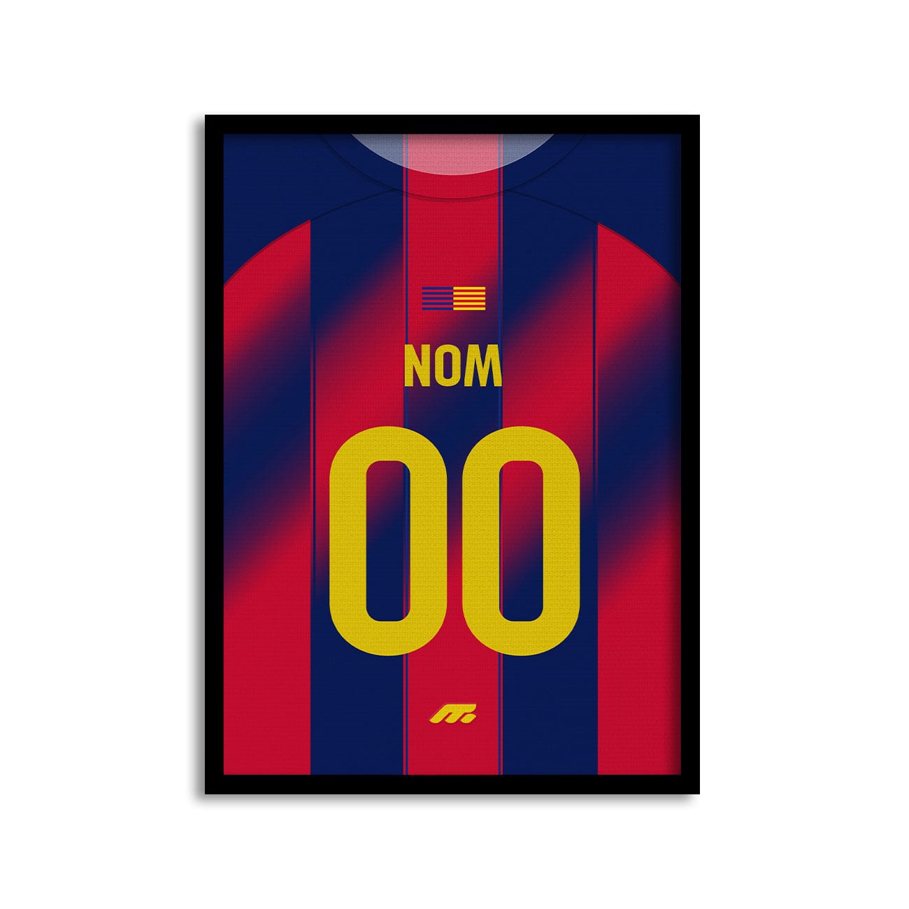 Affiche FC Barcelone football personnalisable à imprimer