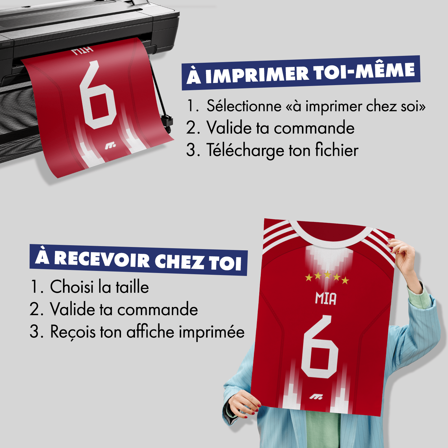 Affiche Bayern Munich football personnalisable à imprimer
