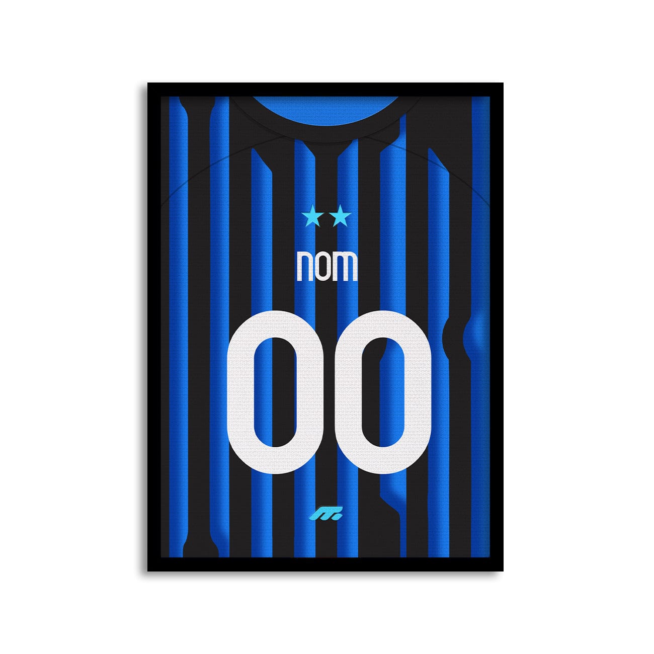 Affiche Inter Milan football personnalisable à imprimer