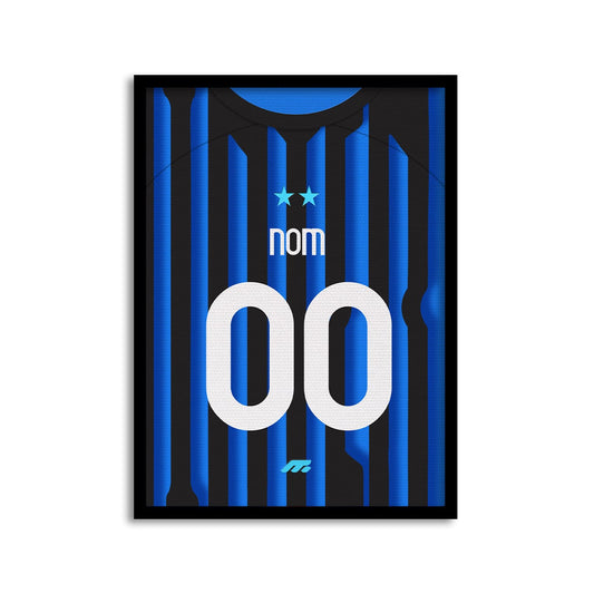 Affiche Inter Milan football personnalisable à imprimer