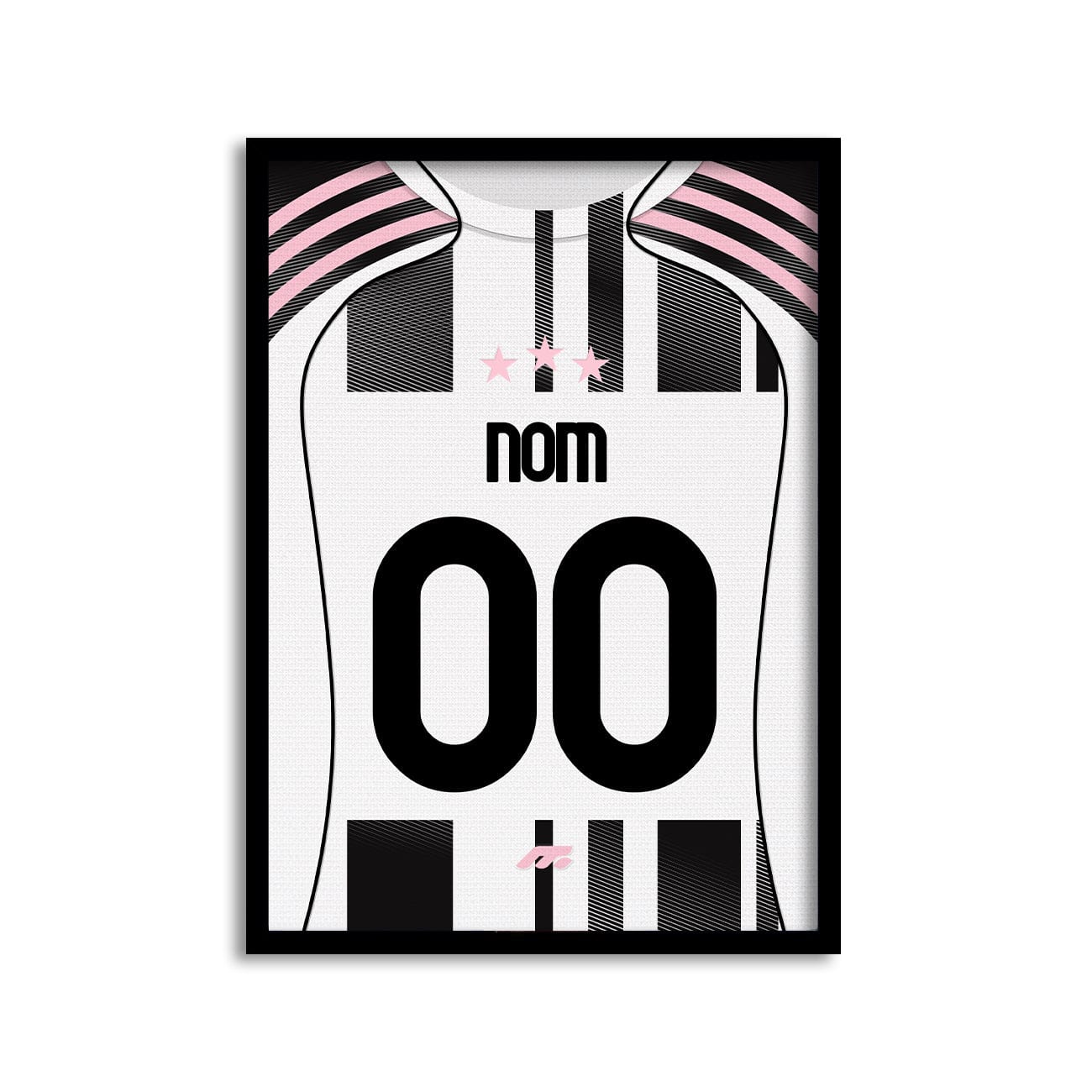 Affiche Juventus Turin football personnalisable à imprimer