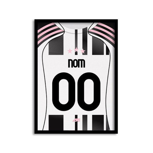 Affiche Juventus Turin football personnalisable à imprimer