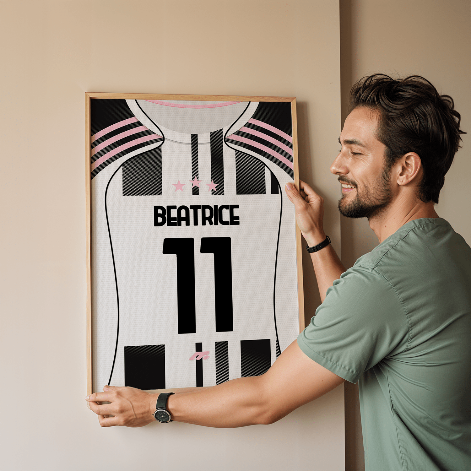 Affiche Juventus Turin football personnalisable à imprimer