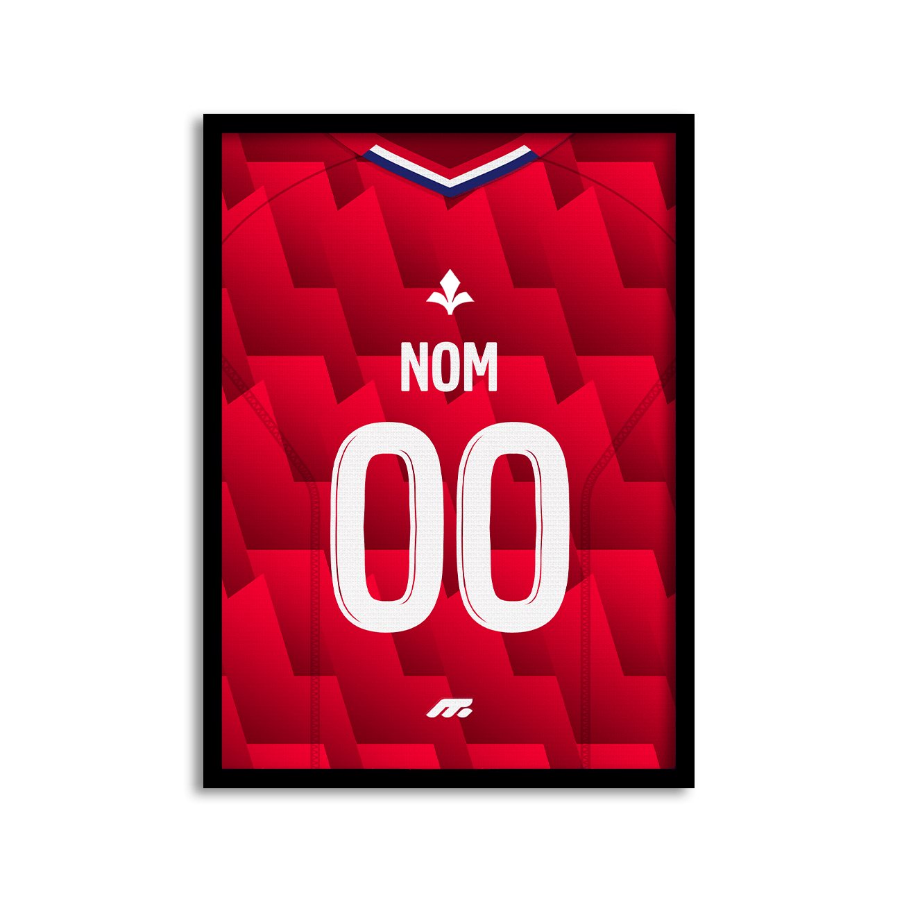 Affiche Lille OSC football personnalisable à imprimer