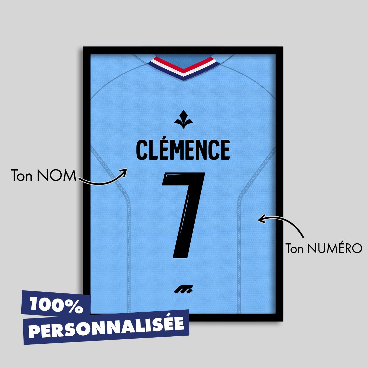 Affiche Lille Gardien OSC football personnalisable à imprimer