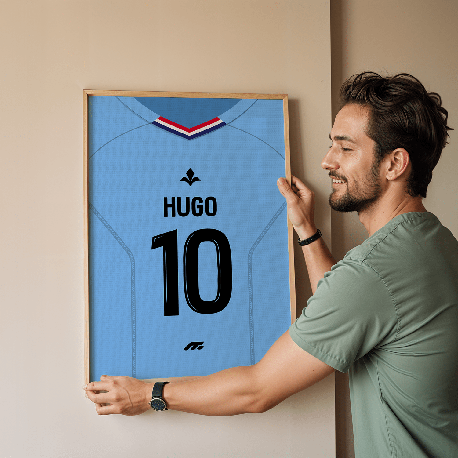 Affiche Lille Gardien OSC football personnalisable à imprimer