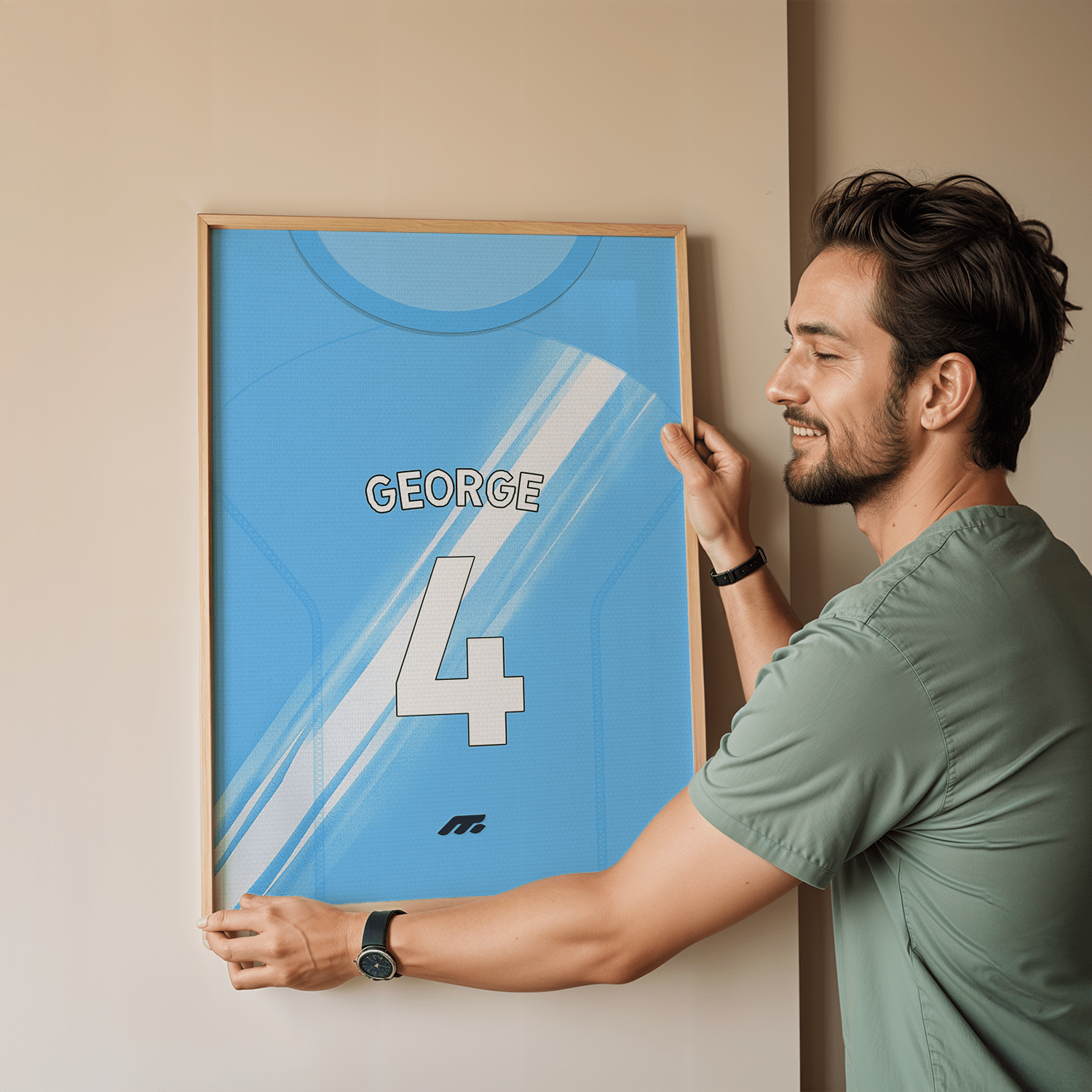 Affiche Manchester City football personnalisable à imprimer