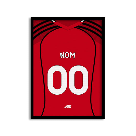 Affiche Manchester United football personnalisable à imprimer