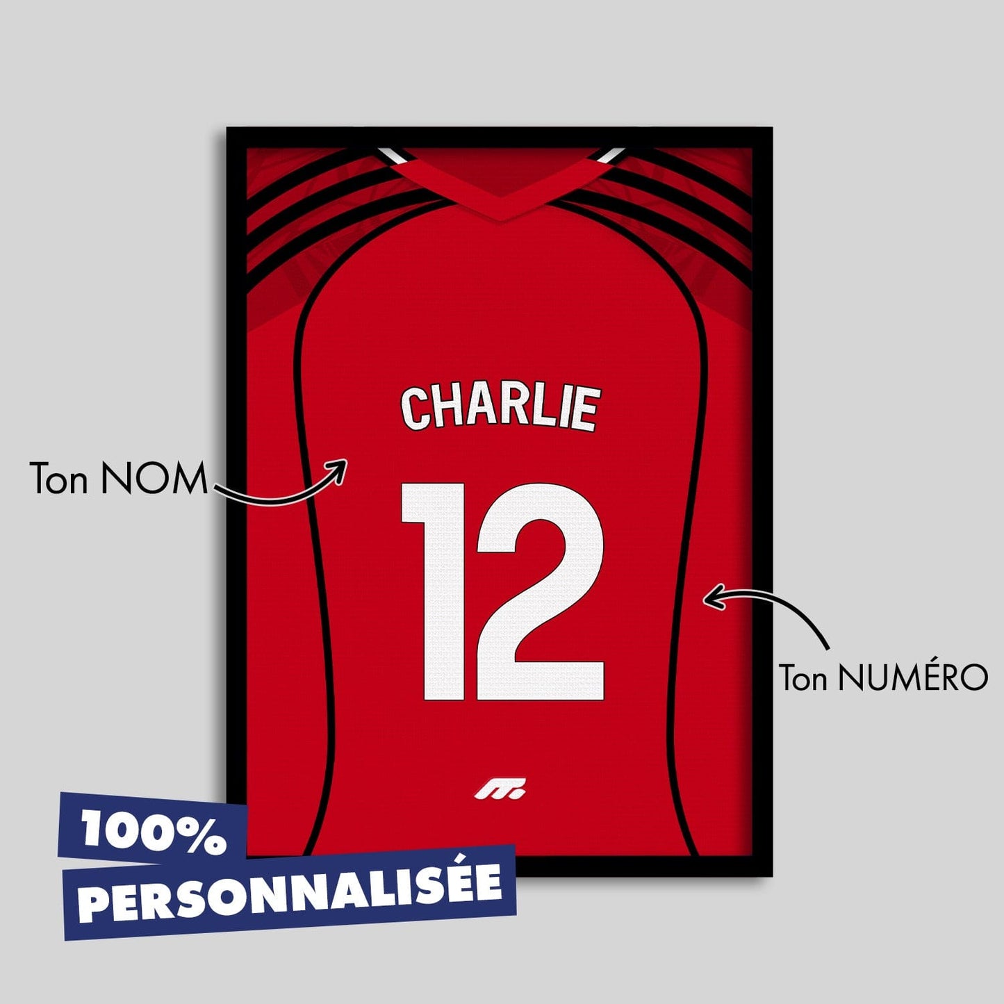 Affiche Manchester United football personnalisable à imprimer