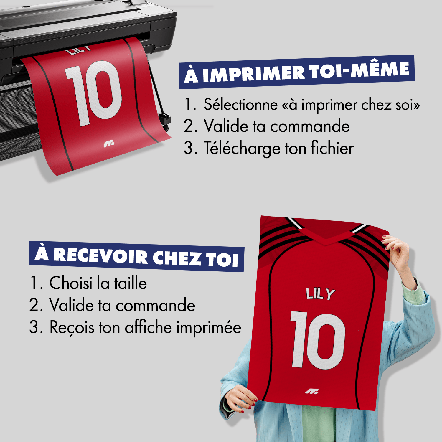 Affiche Manchester United football personnalisable à imprimer