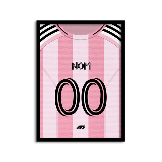 Affiche INTER MIAMI football personnalisable à imprimer