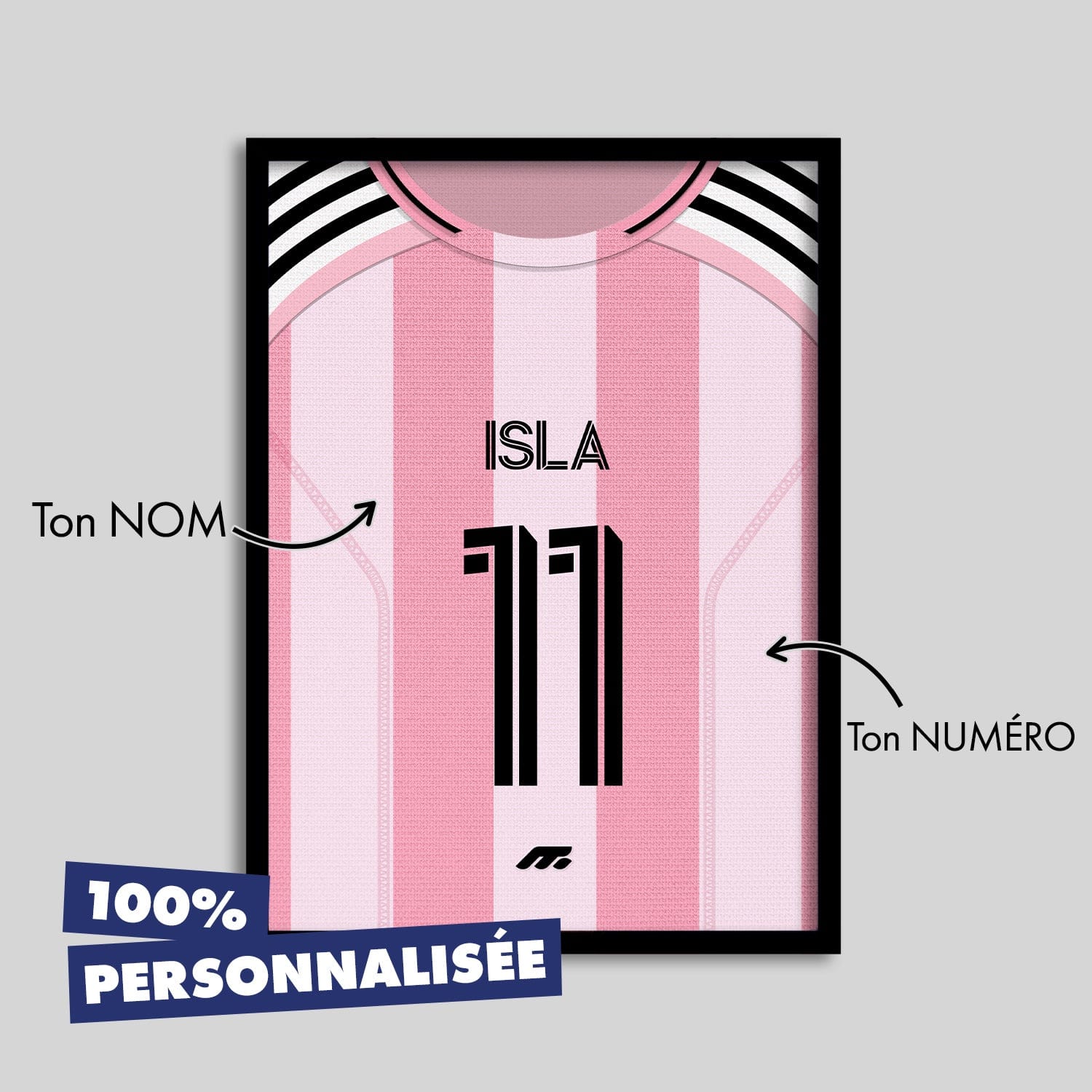 Affiche INTER MIAMI football personnalisable à imprimer