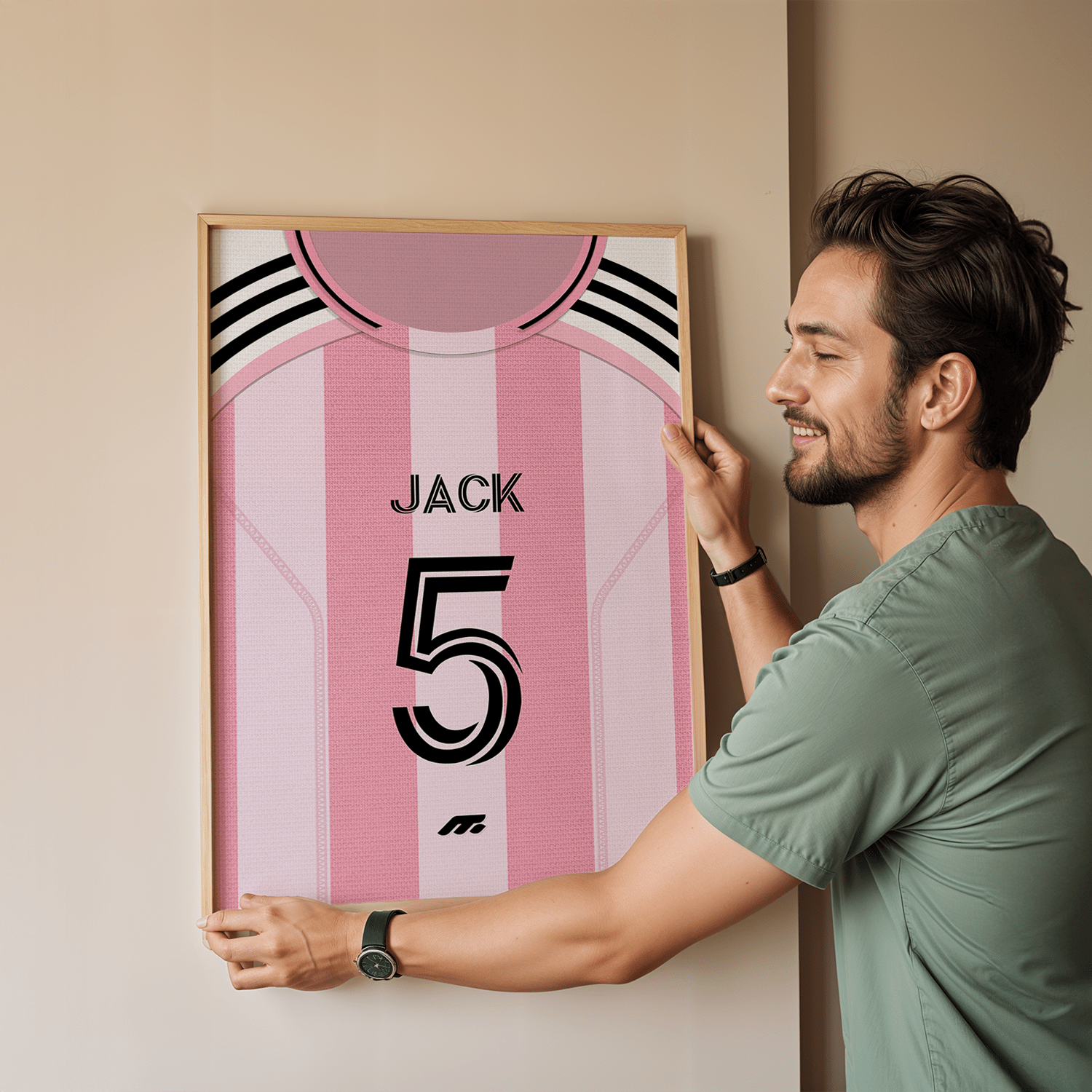 Affiche INTER MIAMI football personnalisable à imprimer