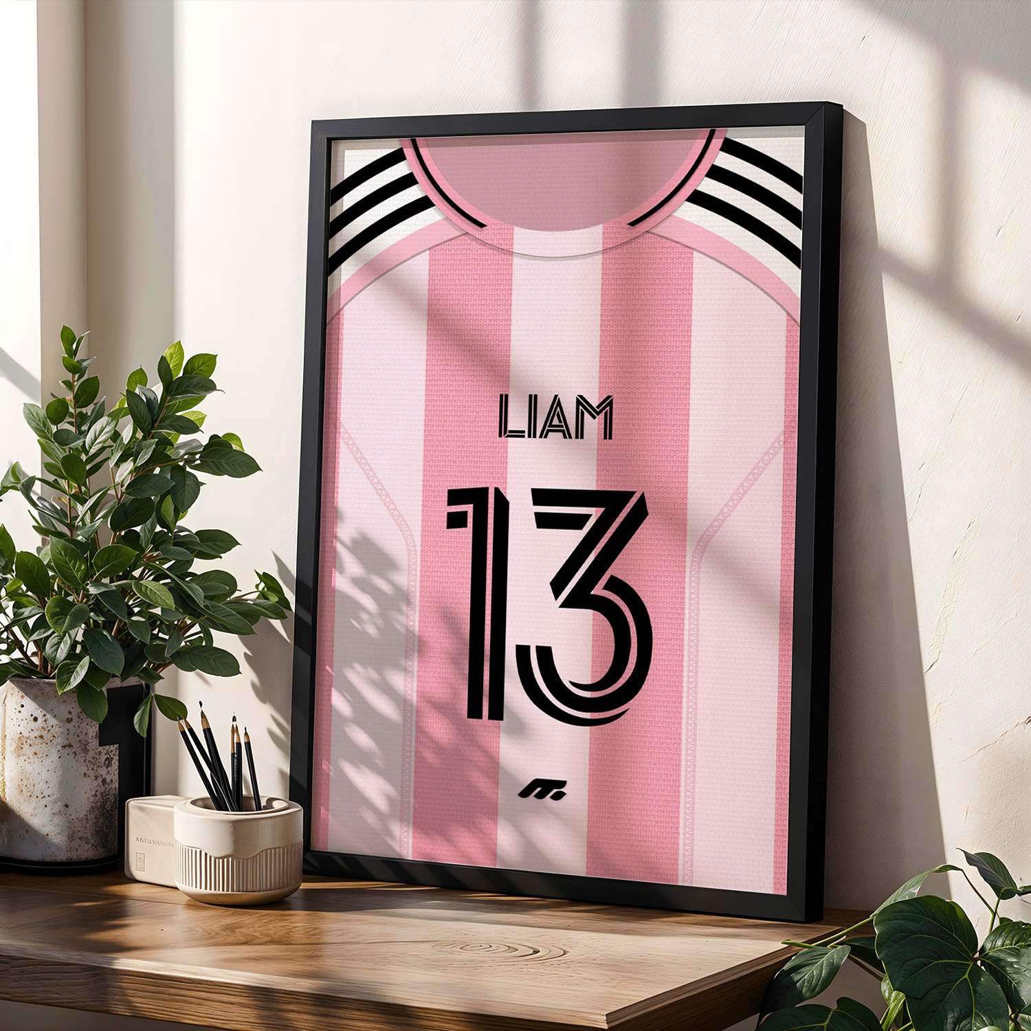 Affiche INTER MIAMI football personnalisable à imprimer