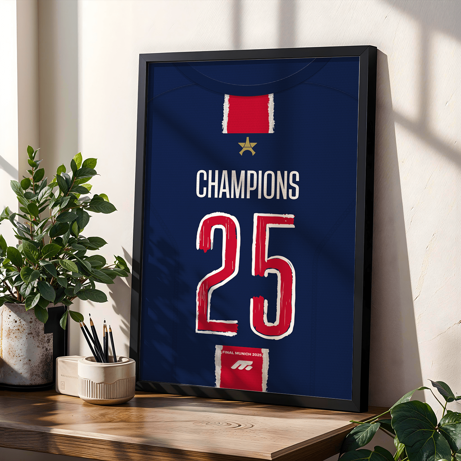 Affiche Paris Saint-Germain football personnalisable à imprimer