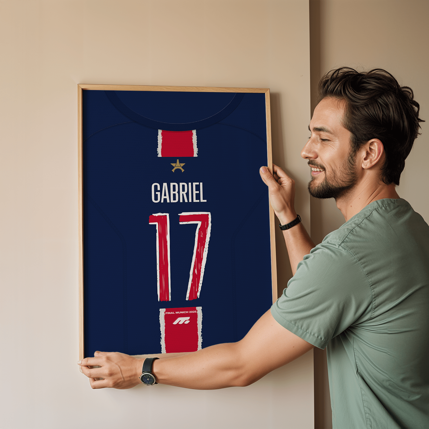 Affiche Paris Saint-Germain football personnalisable à imprimer