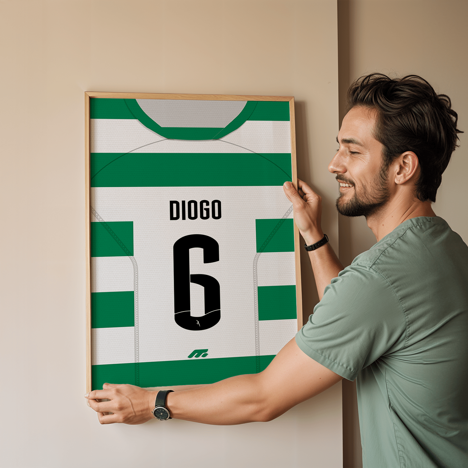 Affiche SPORTING PORTUGAL football personnalisable à imprimer