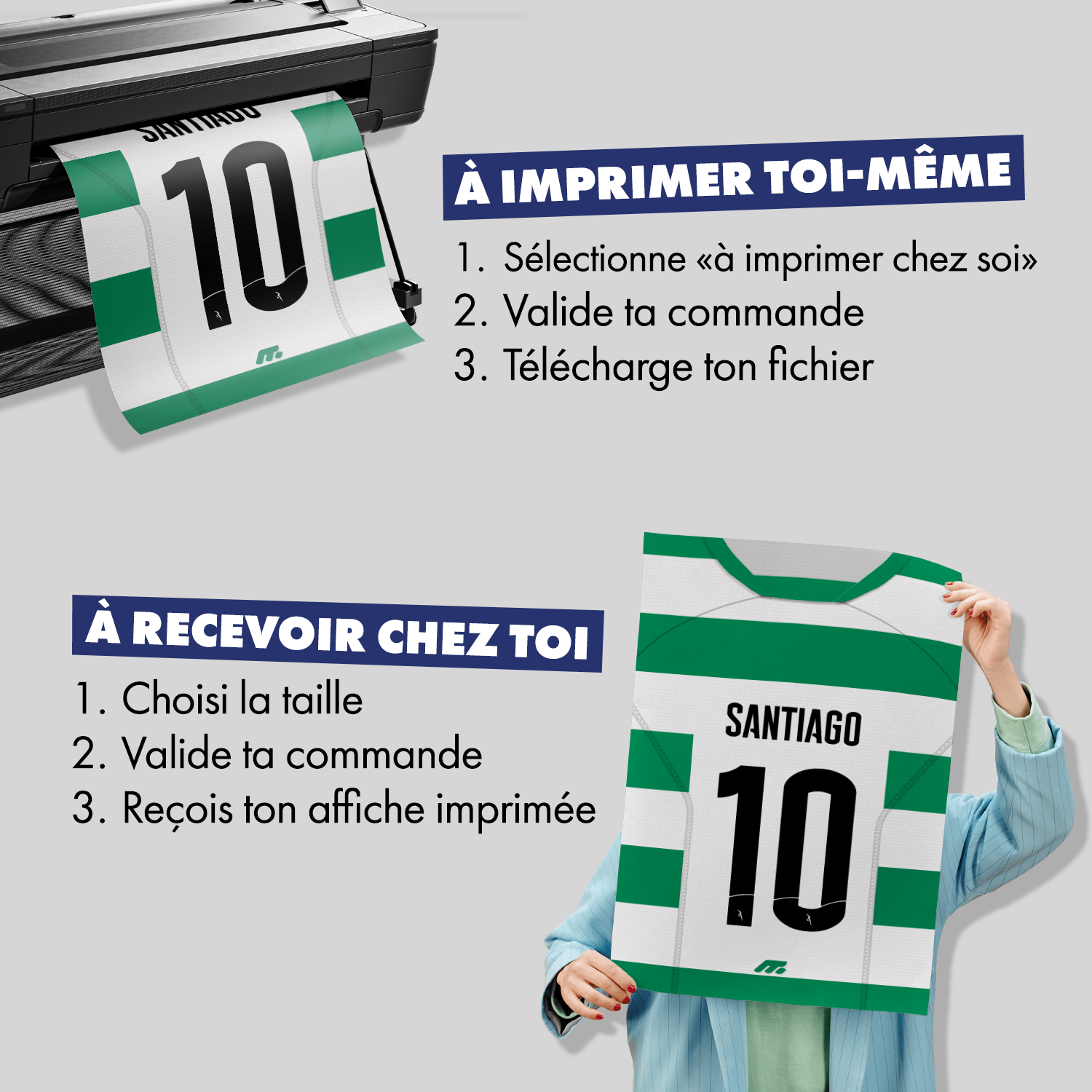 Affiche SPORTING PORTUGAL football personnalisable à imprimer