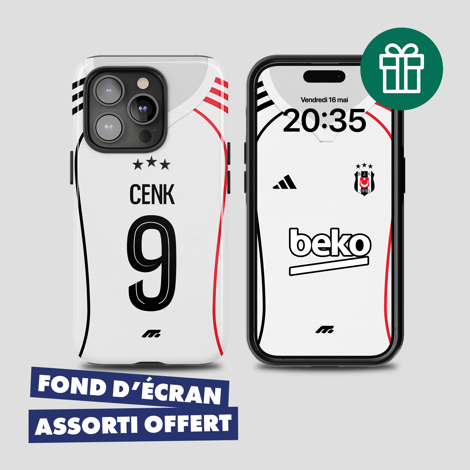 Coque de téléphone BESIKTAS personnalisable pour téléphone