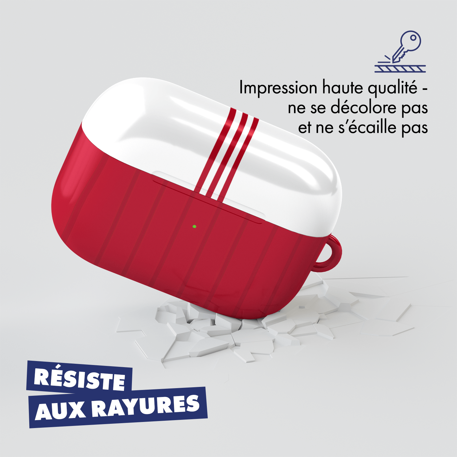 Coque pour AirPods & Samsung buds football Stade brestois