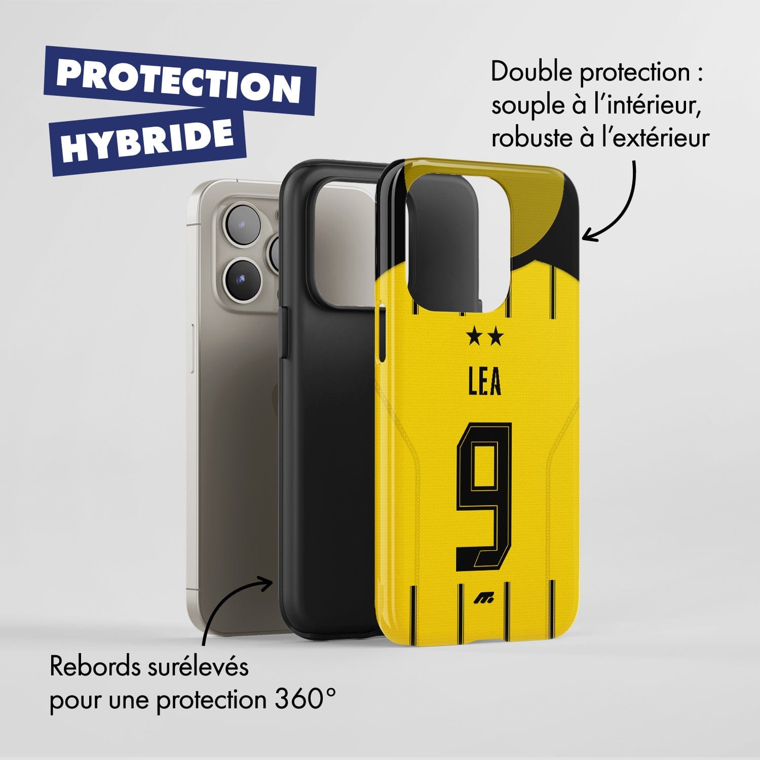 Coque de téléphone Borussia Dortmund personnalisable pour téléphone