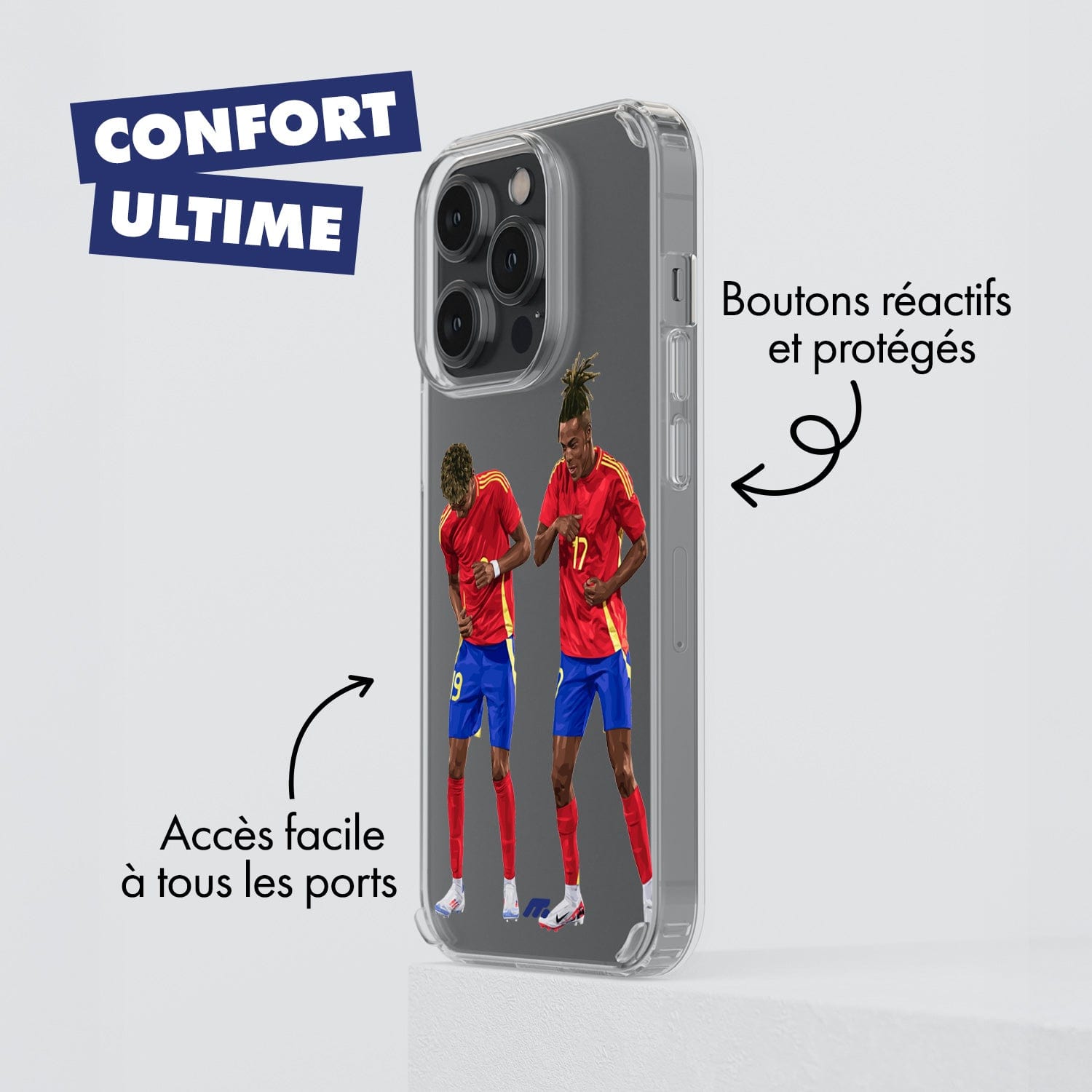 Coque Lamine Yamal & Nico Williams de Football Espagne