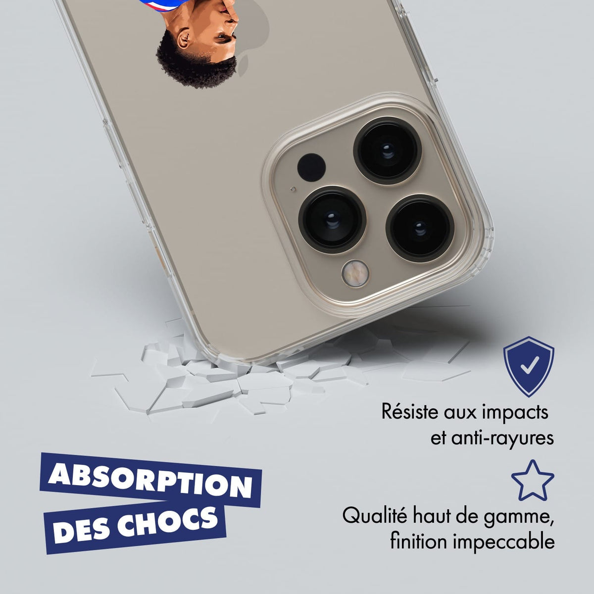DOUBLE D coque - PLAYERS-ANTI-CHOC-TRANSPARENT