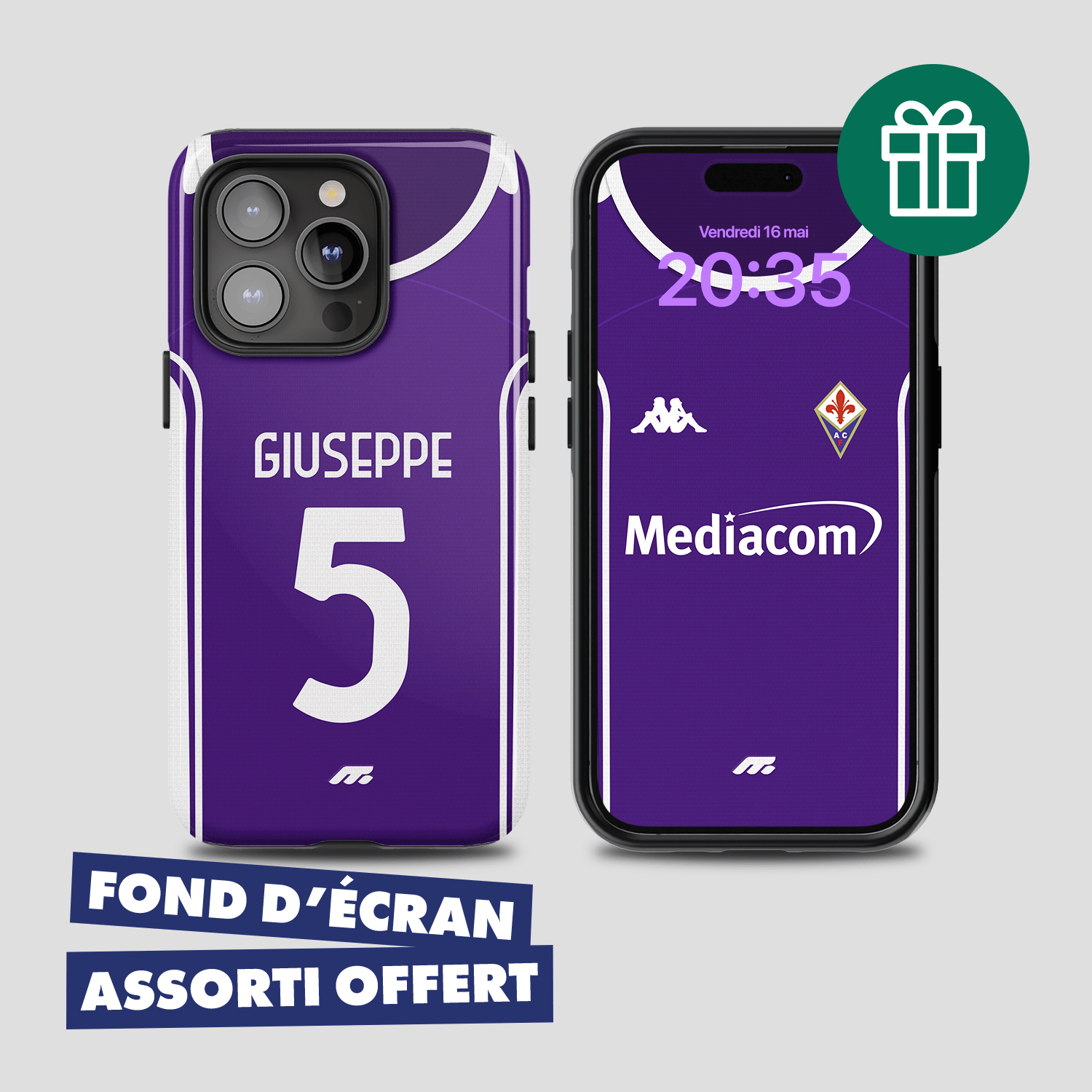 Coque de téléphone Fiorentina personnalisable pour téléphone