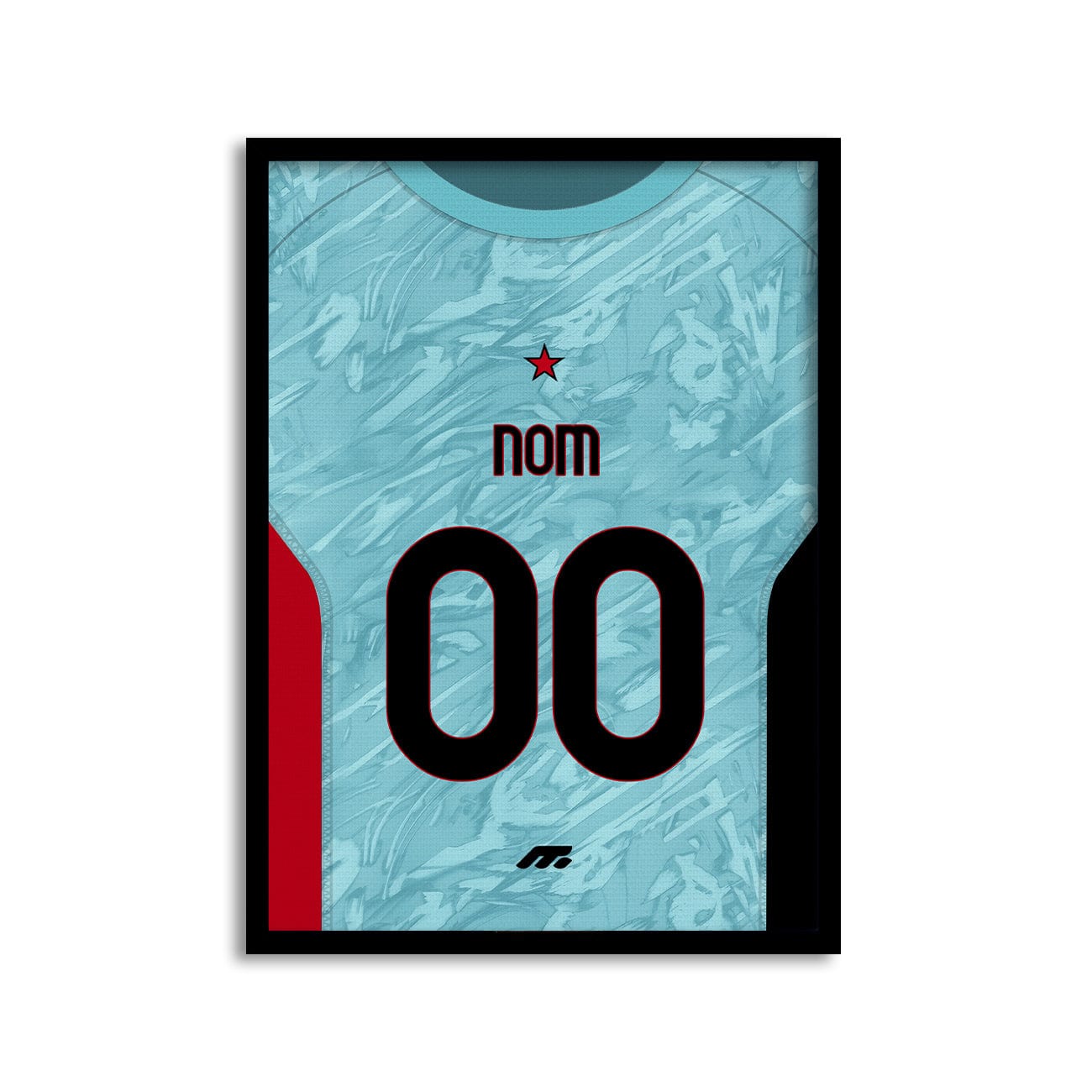 Affiche AC Milano football personnalisable à imprimer