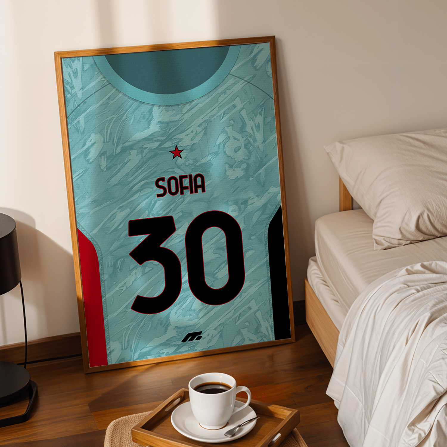 Affiche AC Milano football personnalisable à imprimer