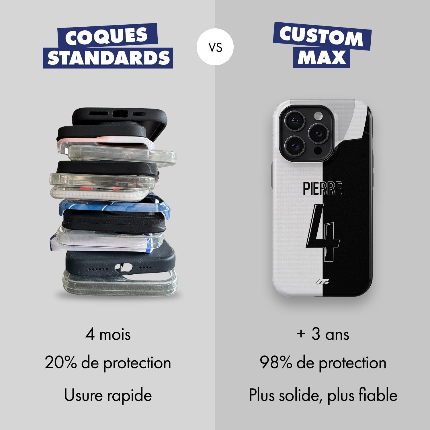Coque de téléphone AMIENS personnalisable pour téléphone