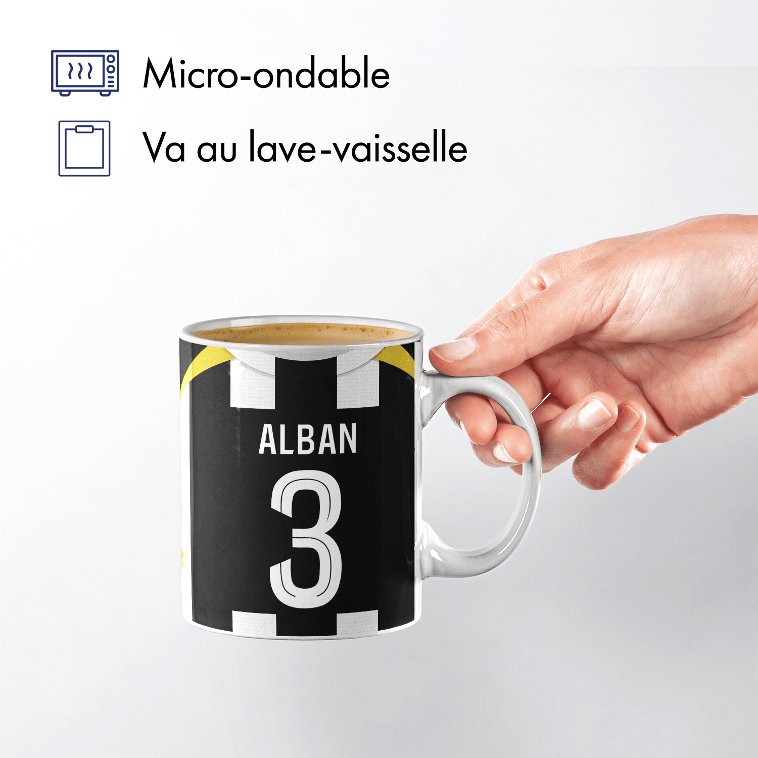 Mug  football personnalisable