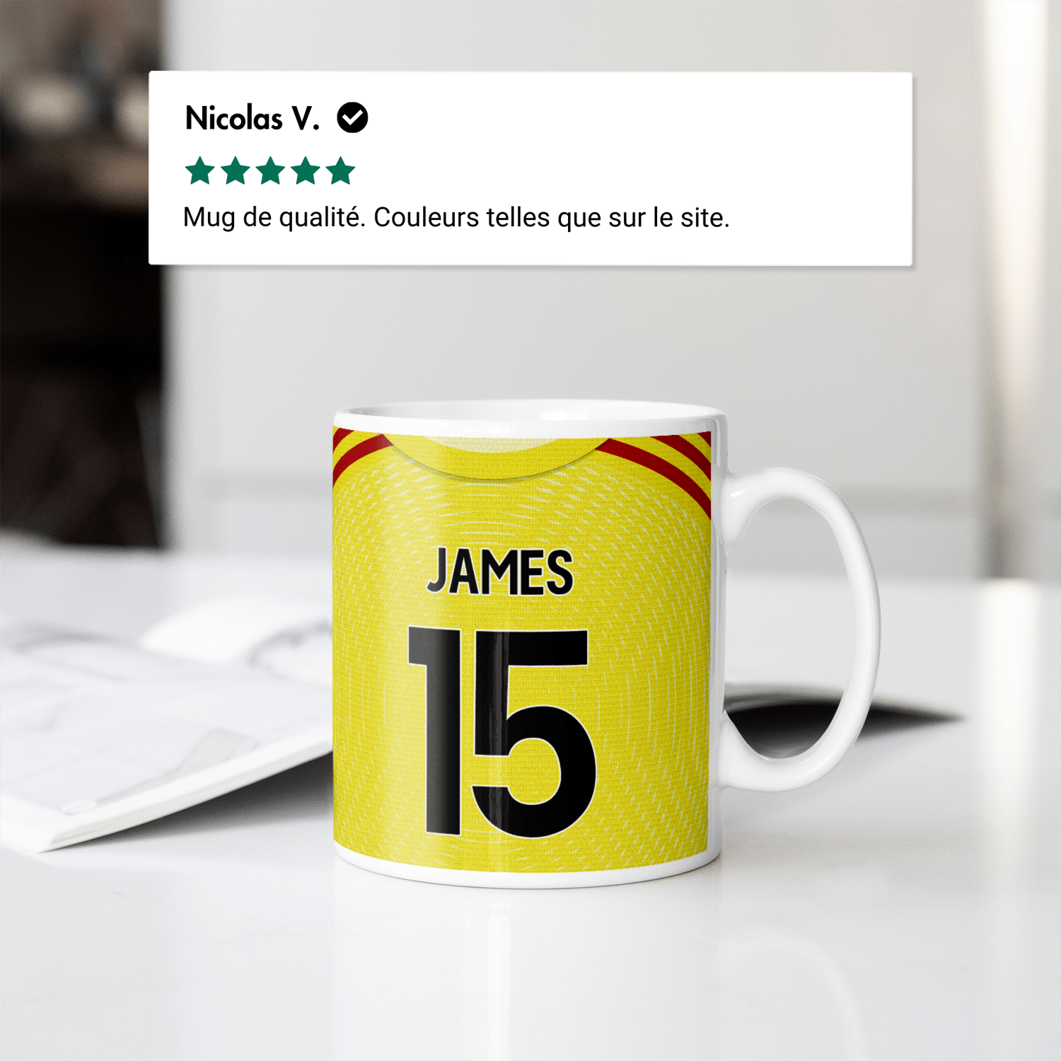 Mug Arsenal FC football personnalisable