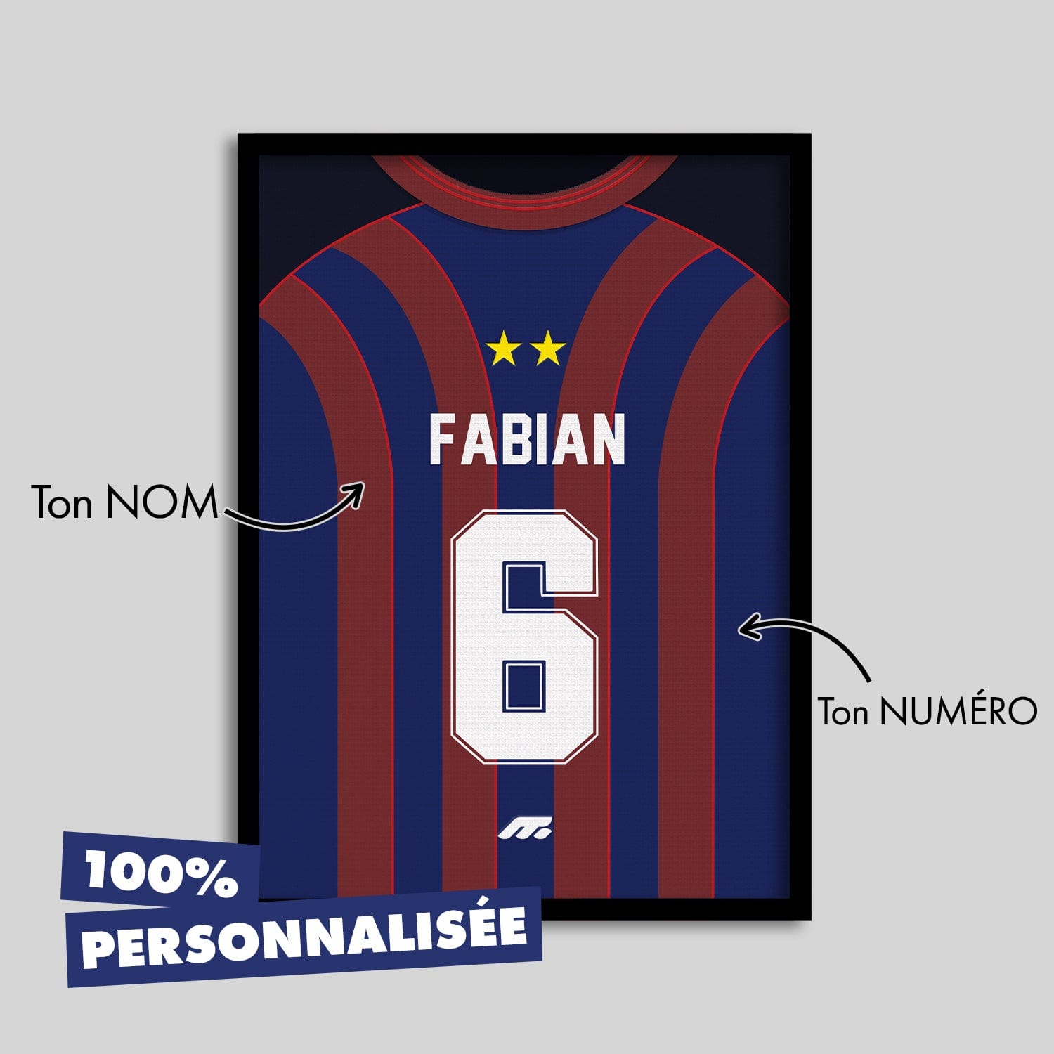 Affiche BALE football personnalisable à imprimer