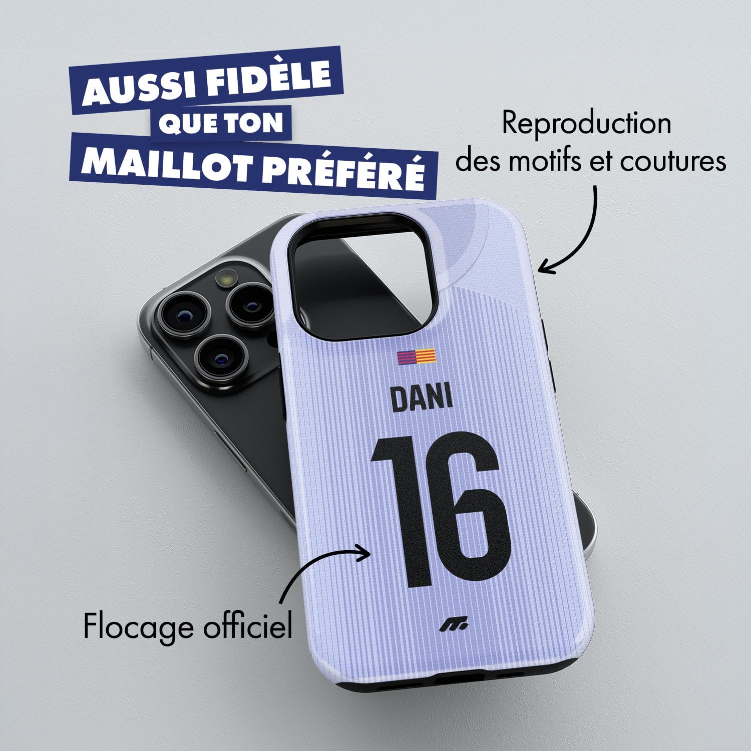 Coque FC Barcelone football personnalisable