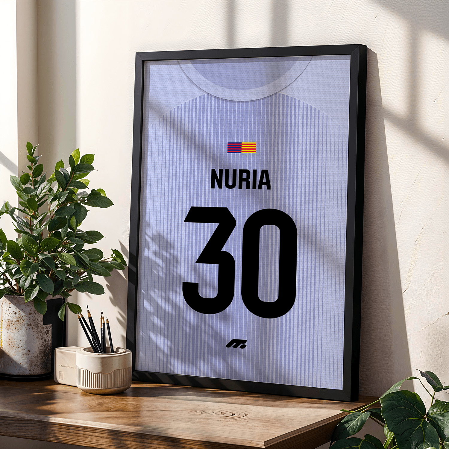 Affiche FC Barcelone football personnalisable à imprimer