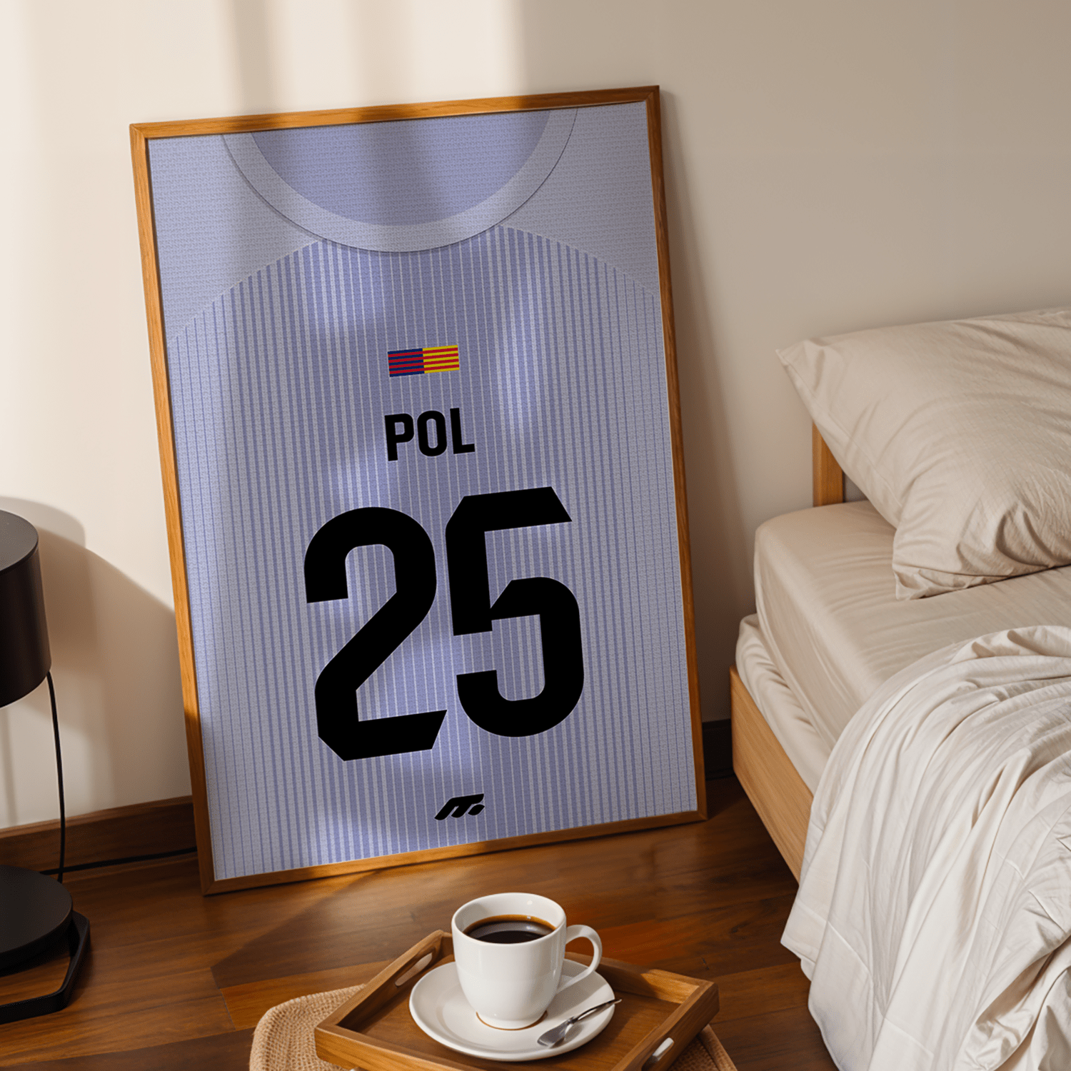 Affiche FC Barcelone football personnalisable à imprimer