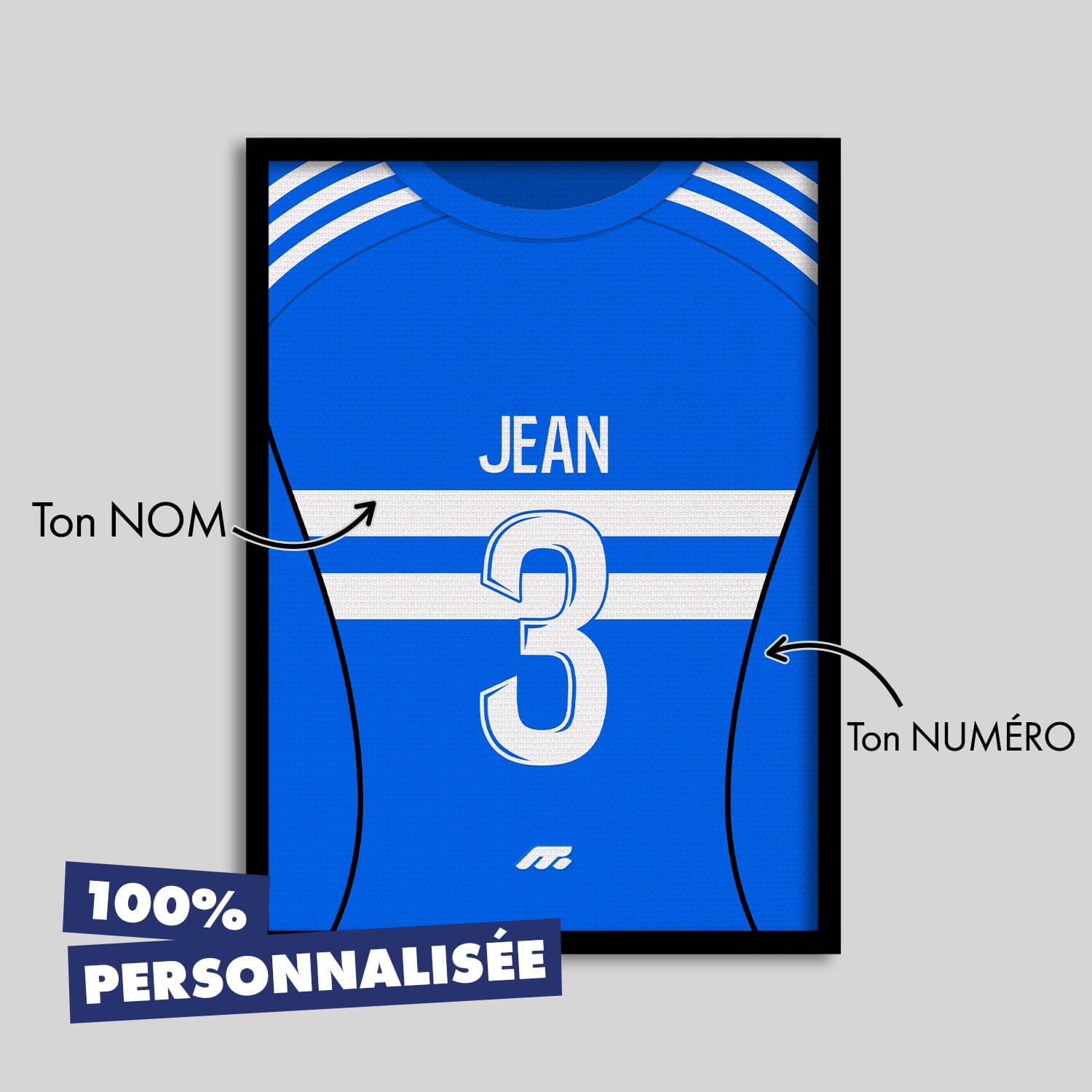 Affiche BASTIA football personnalisable à imprimer