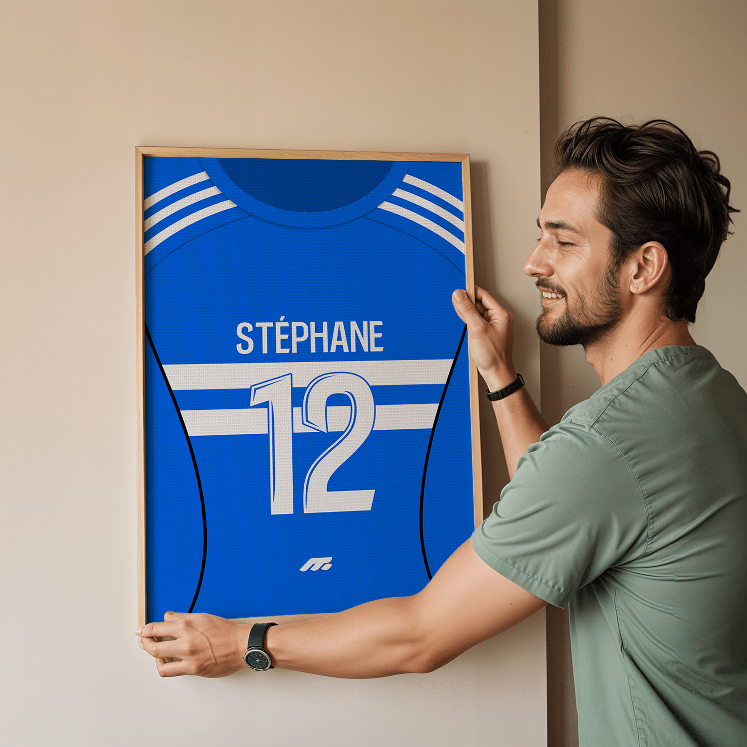 Affiche BASTIA football personnalisable à imprimer